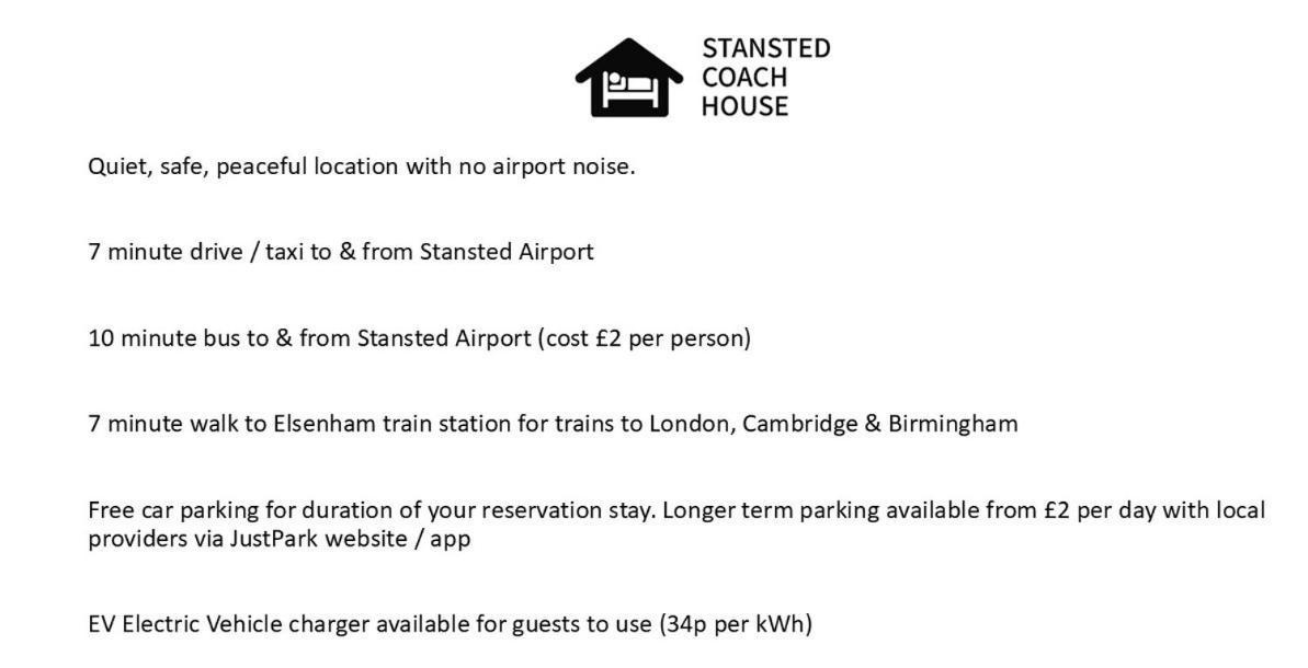 Apartament Stansted Coach House Elsenham Zewnętrze zdjęcie